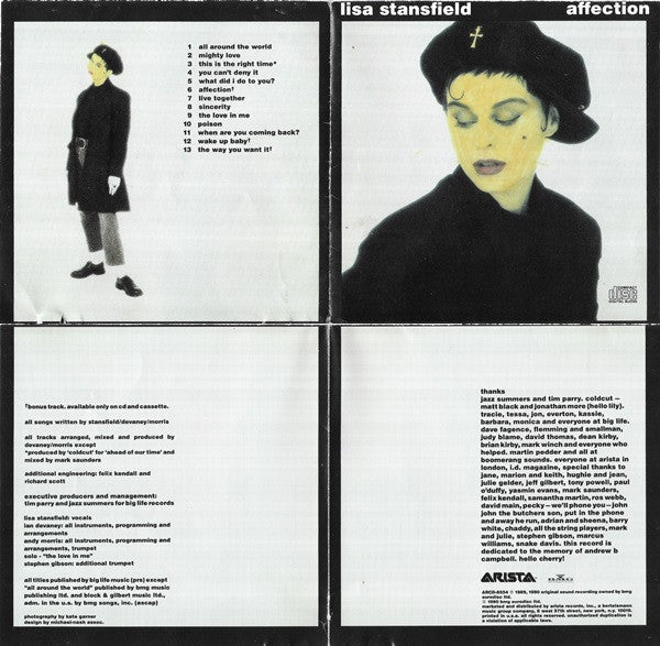 Lisa Stansfield : Affection (CD, Album, RE, Hun)