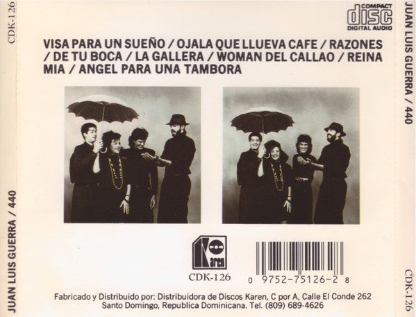 Juan Luis Guerra 4.40 : Ojalá Que Llueva Café (CD, Album)
