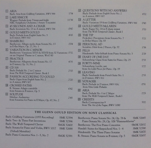 Glenn Gould : Thirty Two Short Films About Glenn Gould (Original Motion Picture Soundtrack) (CD, Comp)