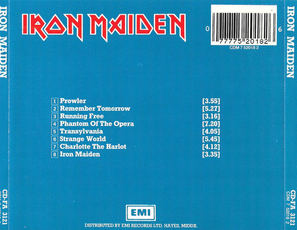 Iron Maiden : Iron Maiden (CD, Album, RE, RP)