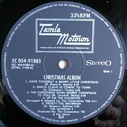 The Jackson 5 : Christmas Album (LP, Album)