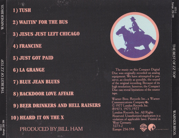 ZZ Top : The Best Of ZZ Top (CD, Comp, RE, Tar)