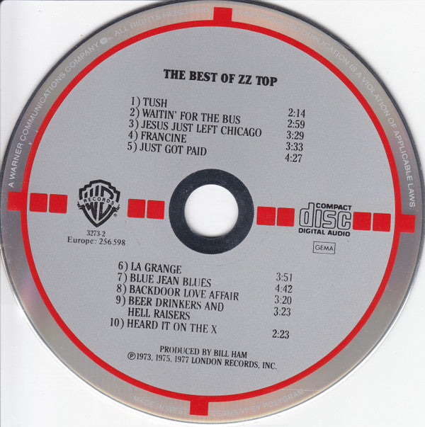 ZZ Top : The Best Of ZZ Top (CD, Comp, RE, Tar)