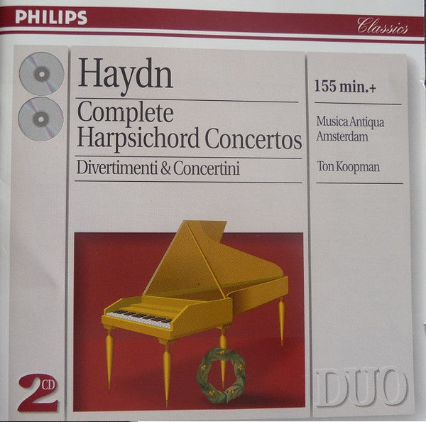 Joseph Haydn - Musica Antiqua Amsterdam, Ton Koopman : Complete Harpsichord Concertos, Divertimenti & Concertini (2xCD, Comp, RE)