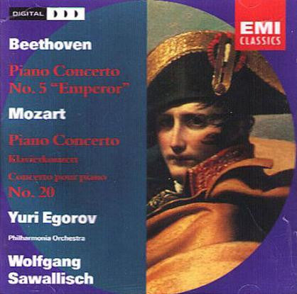 Ludwig van Beethoven, Wolfgang Amadeus Mozart - Youri Egorov, Philharmonia Orchestra, Wolfgang Sawallisch : Piano Concertos (CD, Comp)