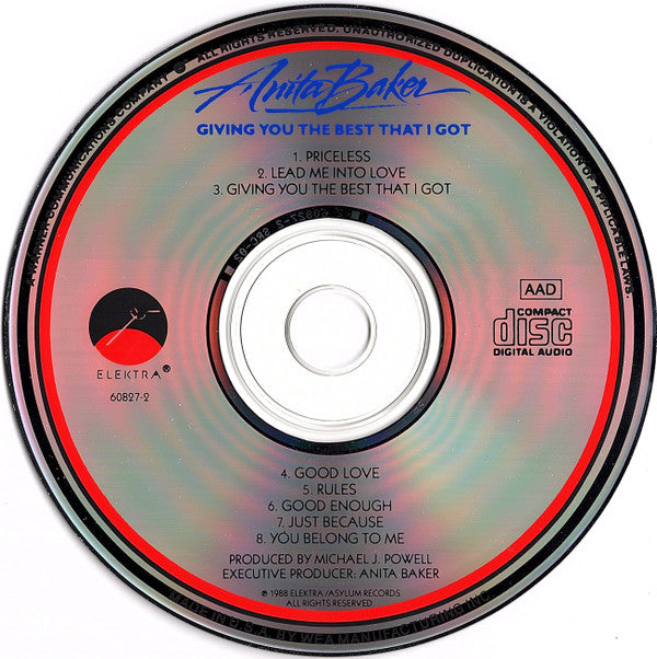 Anita Baker : Giving You The Best That I Got (CD, Album)