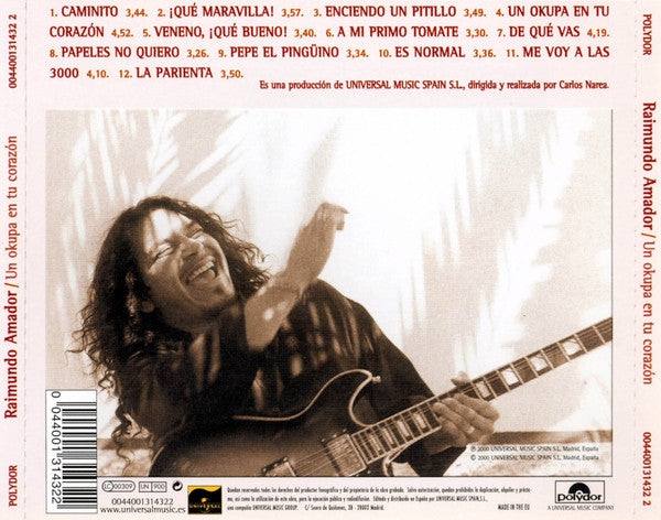 Raimundo Amador : Un Okupa En Tu Corazón (CD, Album)