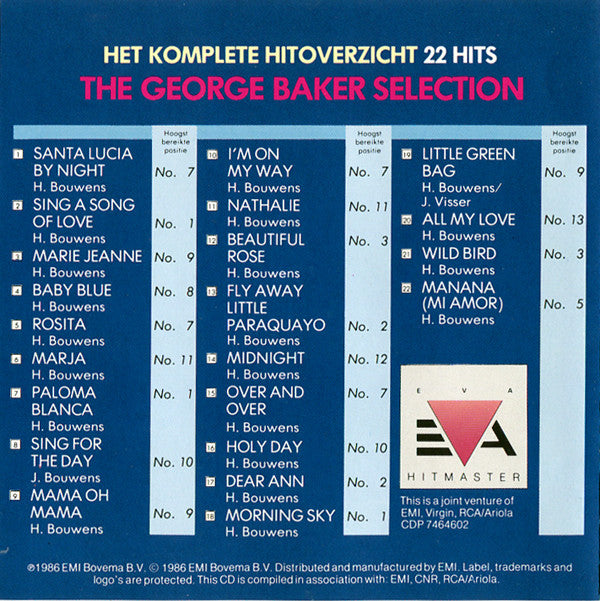George Baker Selection : Het Komplete Hitoverzicht (CD, Album, Comp)