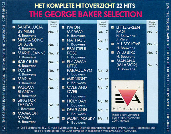 George Baker Selection : Het Komplete Hitoverzicht (CD, Album, Comp)