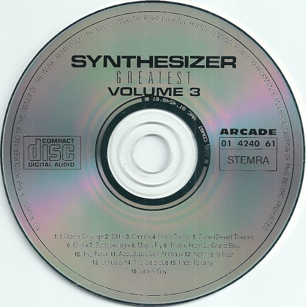 Ed Starink : Synthesizer Greatest Volume 3 (CD, Album)