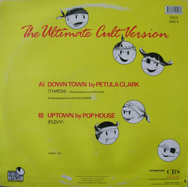 Petula Clark Featuring Pop House : Down Town (The Acid Remix Of) (The Ultimate Cult Version) (12", Maxi)