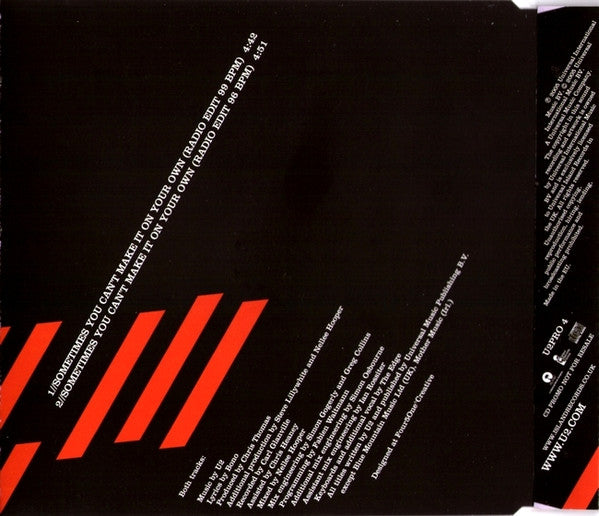 U2 : Sometimes You Can't Make It On Your Own (CD, Single, Promo)