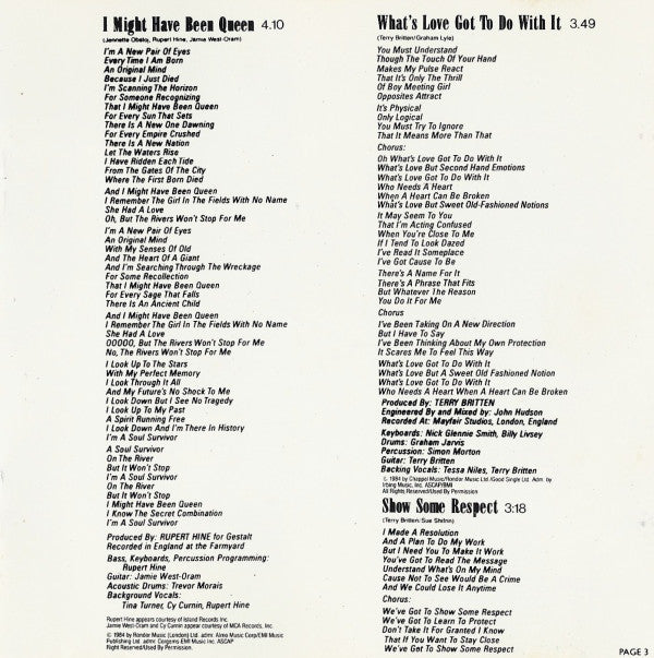 Tina Turner : Private Dancer (CD, Album)