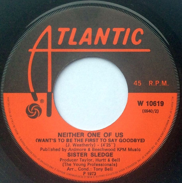 Sister Sledge : Mama Never Told Me (7", Single)