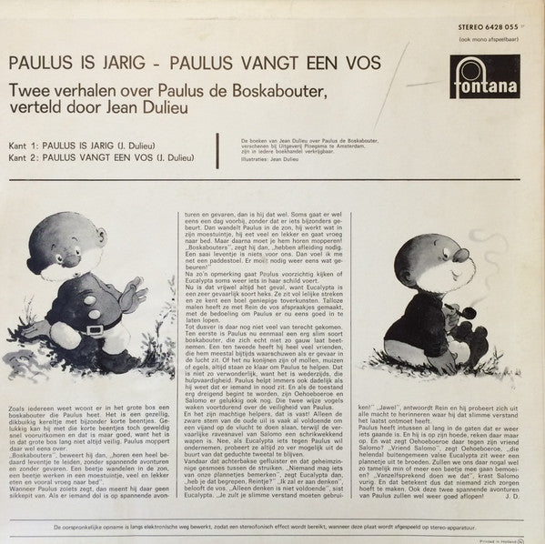 Paulus De Boskabouter : Paulus Is Jarig-Paulus Vangt Een Vos (LP, Album, RE)