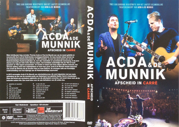Acda en de Munnik : Afscheid In Carré (DVD-V, Comp, PAL)