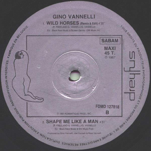 Gino Vannelli : Wild Horses (Extended Remix) (12", Maxi)