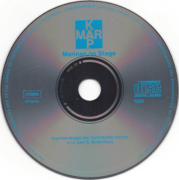 De Marinierskapel der Koninklijke Marine : Marines On Stage (CD)