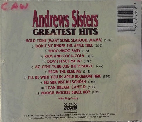 The Andrews Sisters : Greatest Hits (CD, Comp, RE)