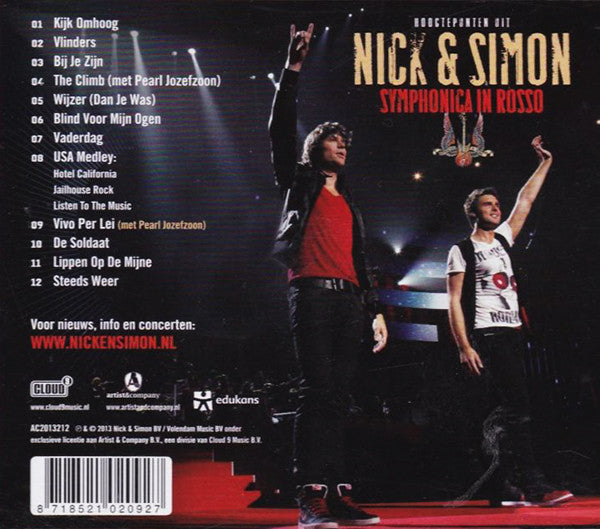 Nick & Simon : Hoogtepunten Uit Symphonica In Rosso (CD, Comp, Rec)