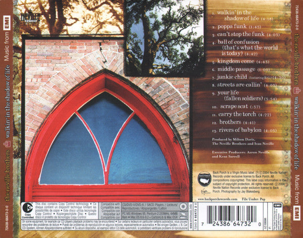 The Neville Brothers : Walkin' In The Shadow Of Life (CD, Album, Copy Prot.)