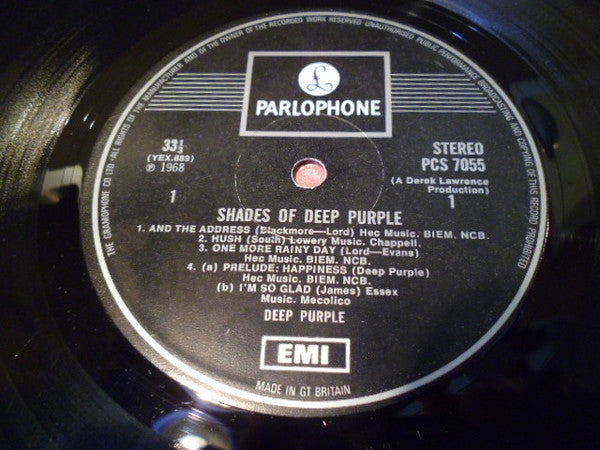 Deep Purple : Shades Of Deep Purple (LP, Album, RP)