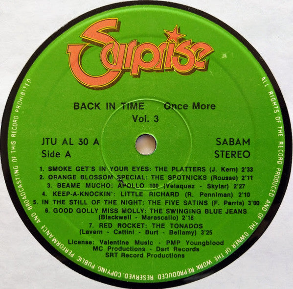 Various : Back In Time Once More... Vol 3 (LP, Comp)