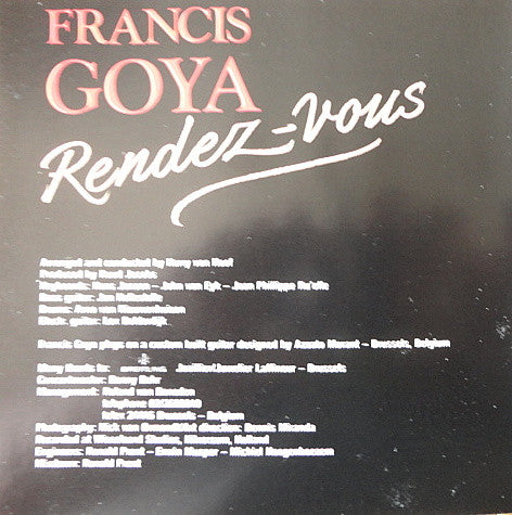 Francis Goya : Rendez-Vous (CD, Album)