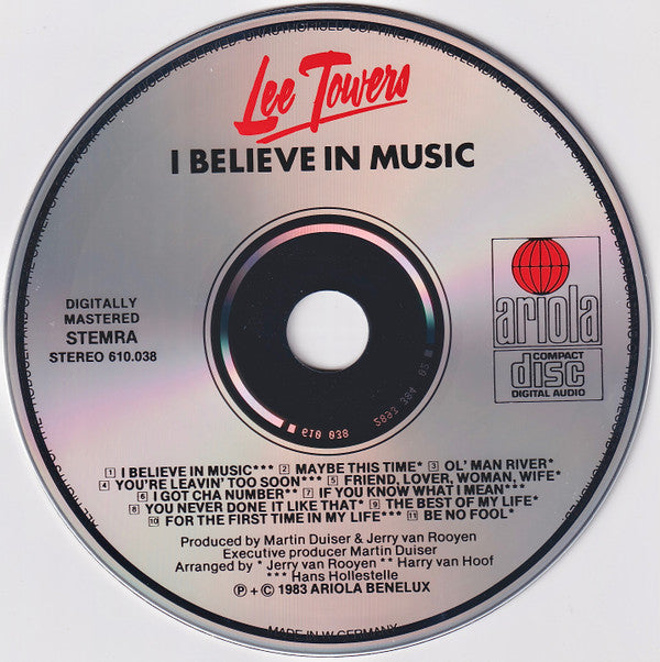 Lee Towers : I Believe In Music (CD, Album)
