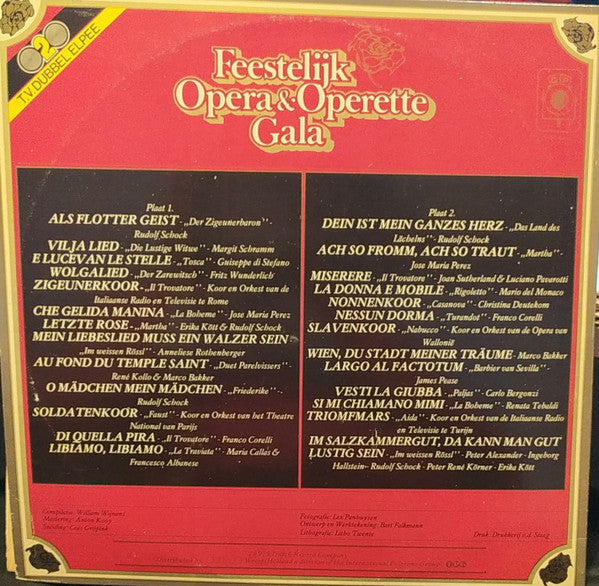 Various : Feestelijk Opera & Operette Gala (2xLP)