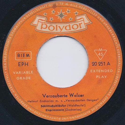 Helmut Zacharias Und Seine Verzauberten Geigen : Verzauberte Walzer (7", EP, Mono)