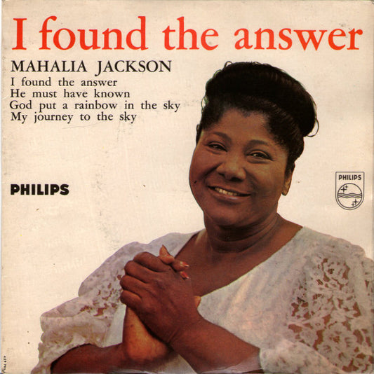 Mahalia Jackson : I Found The Answer (7", EP)