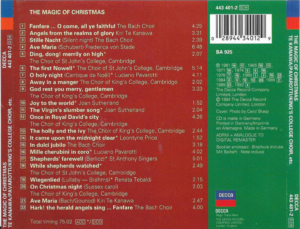 Various : The Magic Of Christmas (CD, Album, Comp)