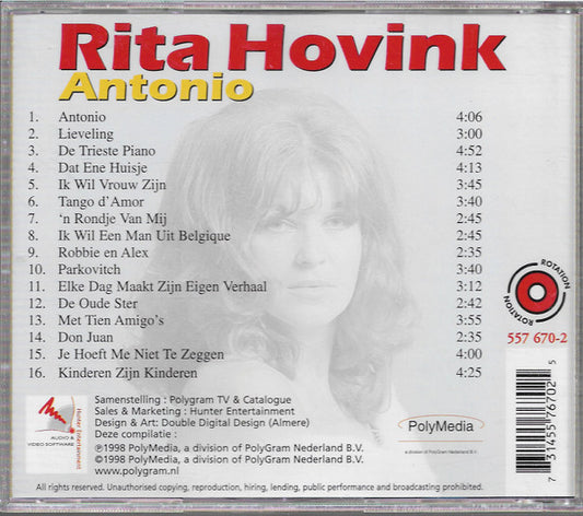 Rita Hovink : Antonio (CD, Comp)