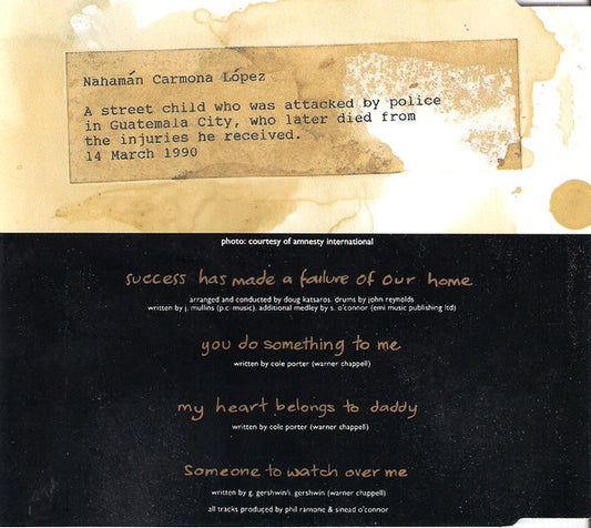 Sinéad O'Connor : Success Has Made A Failure Of Our Home (CD, Single, CD2)