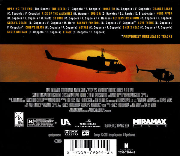 Carmine Coppola And Francis Ford Coppola : Apocalypse Now Redux (Original Motion Picture Soundtrack) (CD, Album)