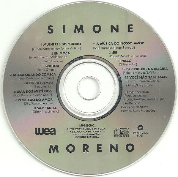 Simone Moreno : Simone Moreno (CD, Album)