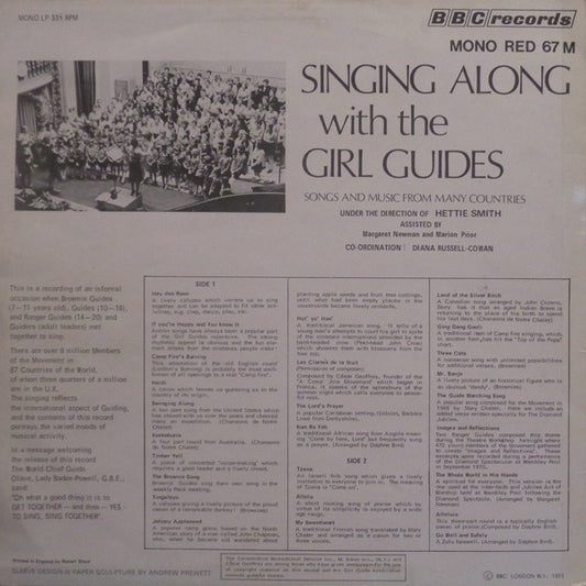 Members Of The Girl Guides Association : Singing Along With The Girl Guides (LP, Mono)