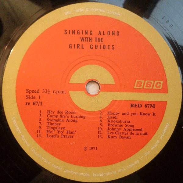 Members Of The Girl Guides Association : Singing Along With The Girl Guides (LP, Mono)