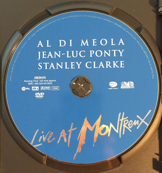 Al Di Meola, Jean-Luc Ponty, Stanley Clarke : Live At Montreux 1994 (DVD-V, PAL, DVD)