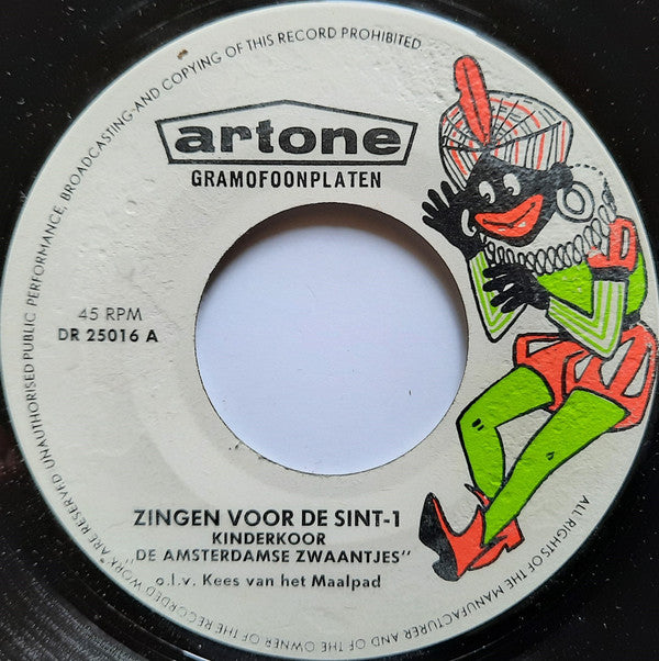 De Amsterdamse Zwaantjes : Zingen Voor De Sint (7", EP)