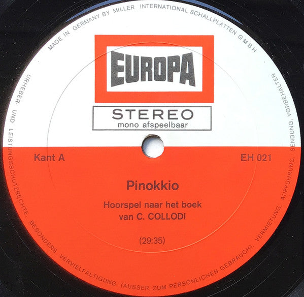 Various : Pinokkio (LP, Album)