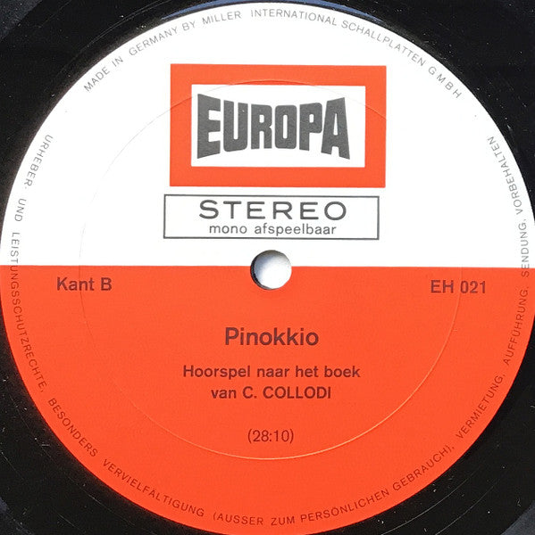 Various : Pinokkio (LP, Album)