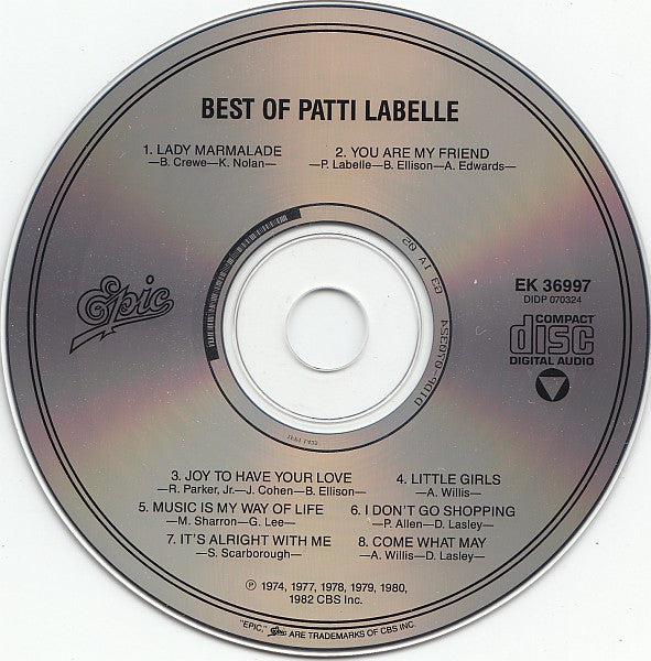 Patti LaBelle : Best Of (CD, Comp, RE)