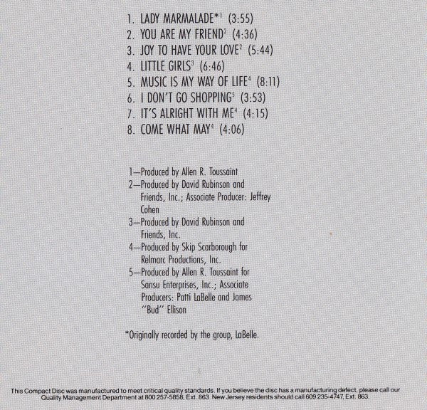 Patti LaBelle : Best Of (CD, Comp, RE)