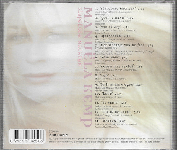 Manuëla Kemp : Slapeloze Nachten (CD, Album)