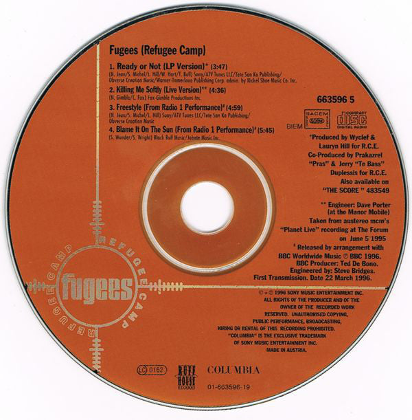 Fugees : Ready Or Not (CD, Maxi)