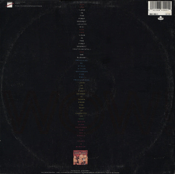 Bananarama : Love In The First Degree (12", EP)