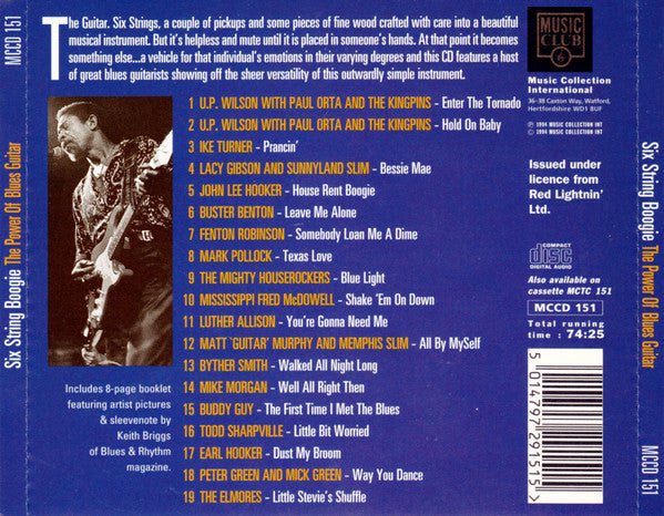 Various : Six String Boogie - The Power Of The Blues Guitar (CD, Comp)