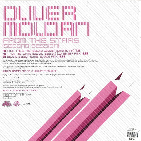 Oliver Moldan : From The Stars (Second Session) (12")